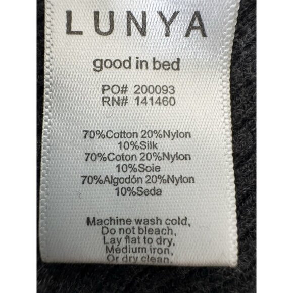 Lunya Women’s Cozy Cotton Silk Ribbed Legging In Restful Grey Heather Size XL - Picture 7 of 8